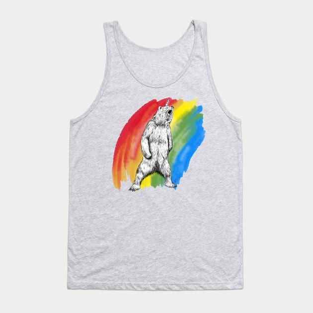 Rainbow Bearicorn Tank Top by Ndanceart